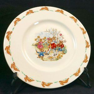 Vintage Royal Doulton BUNNYKINS Regd Trade Mark English Fine Bone China 8" Plate